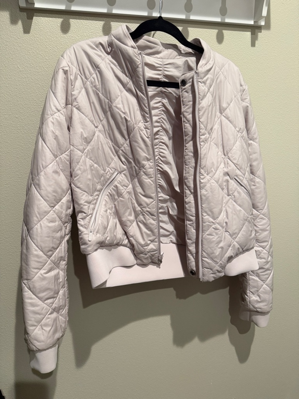 Lululemon “Warm Two Ways” Reversible Bomber Jacket — Size 8